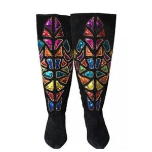 Vintage Cowgirl Boots Womens 6.5B  Rodeo Festival Western Country 80's Caparros